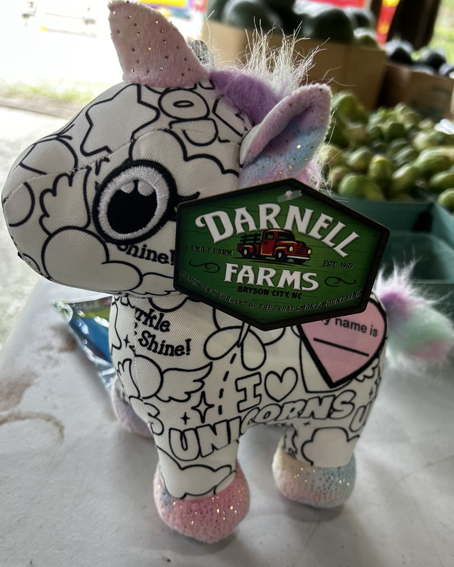 Darnell Farms Color-Me Plushies
