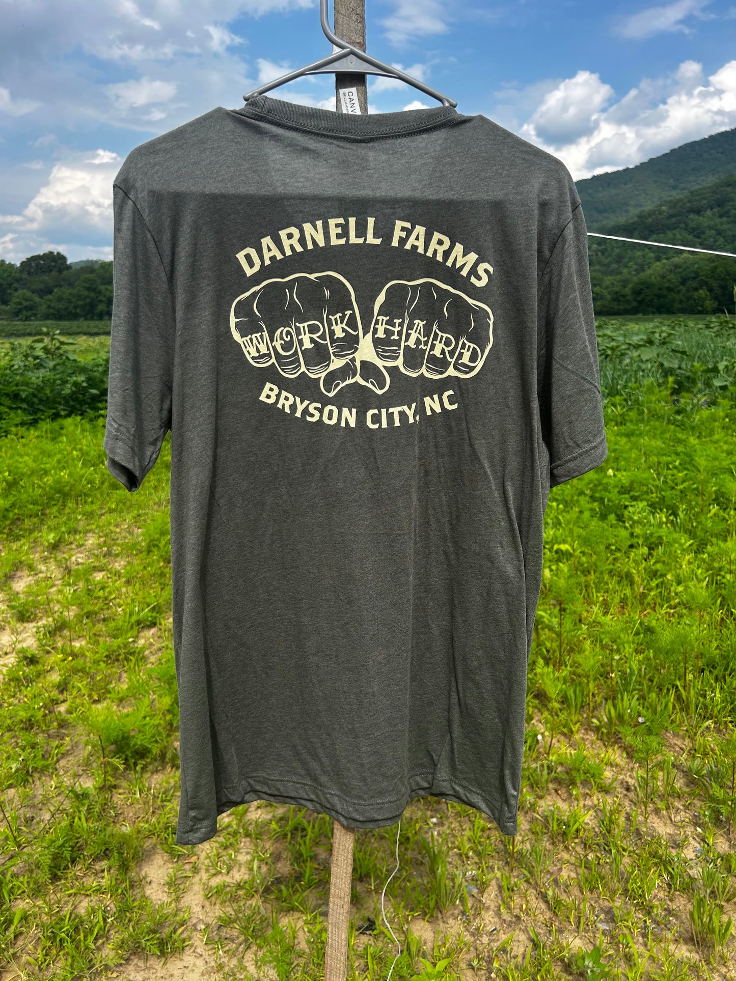 "Work Hard" Knuckle Tattoo T-Shirt