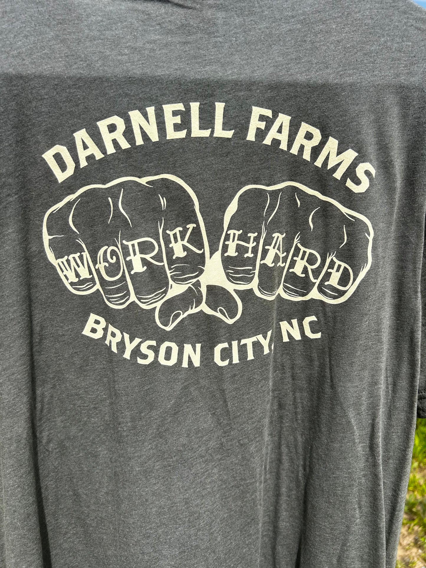 "Work Hard" Knuckle Tattoo T-Shirt