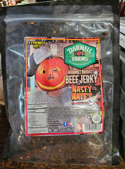 Nasty Nate's Carolina Reaper Gourmet Brisket Beef Jerky