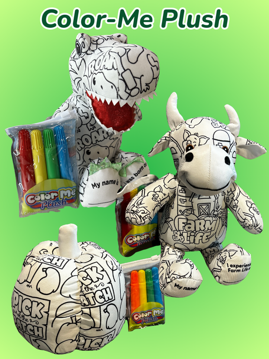 Darnell Farms Color-Me Plushies