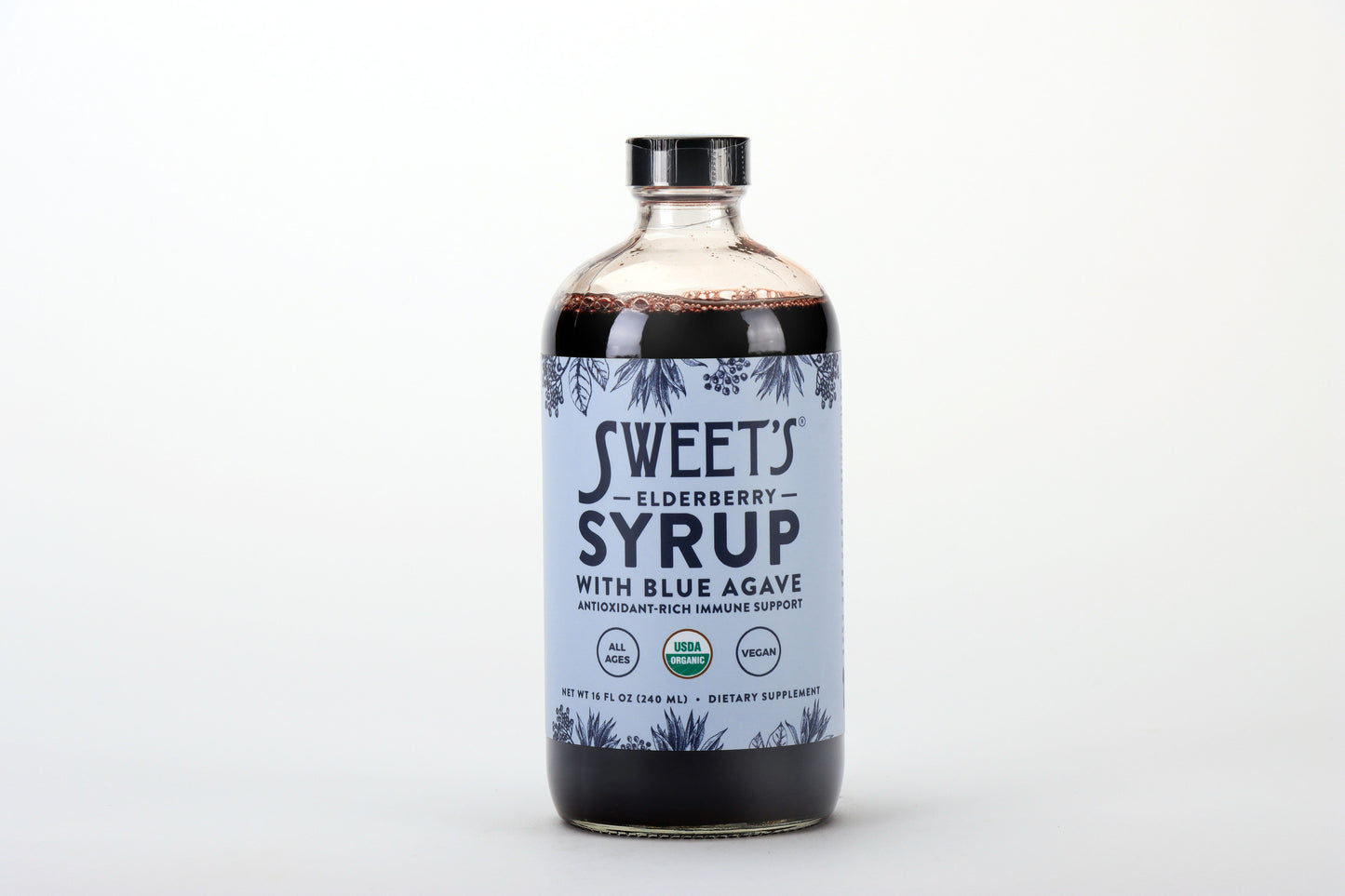 Sweet's Elderberry Syrup with Blue Agave