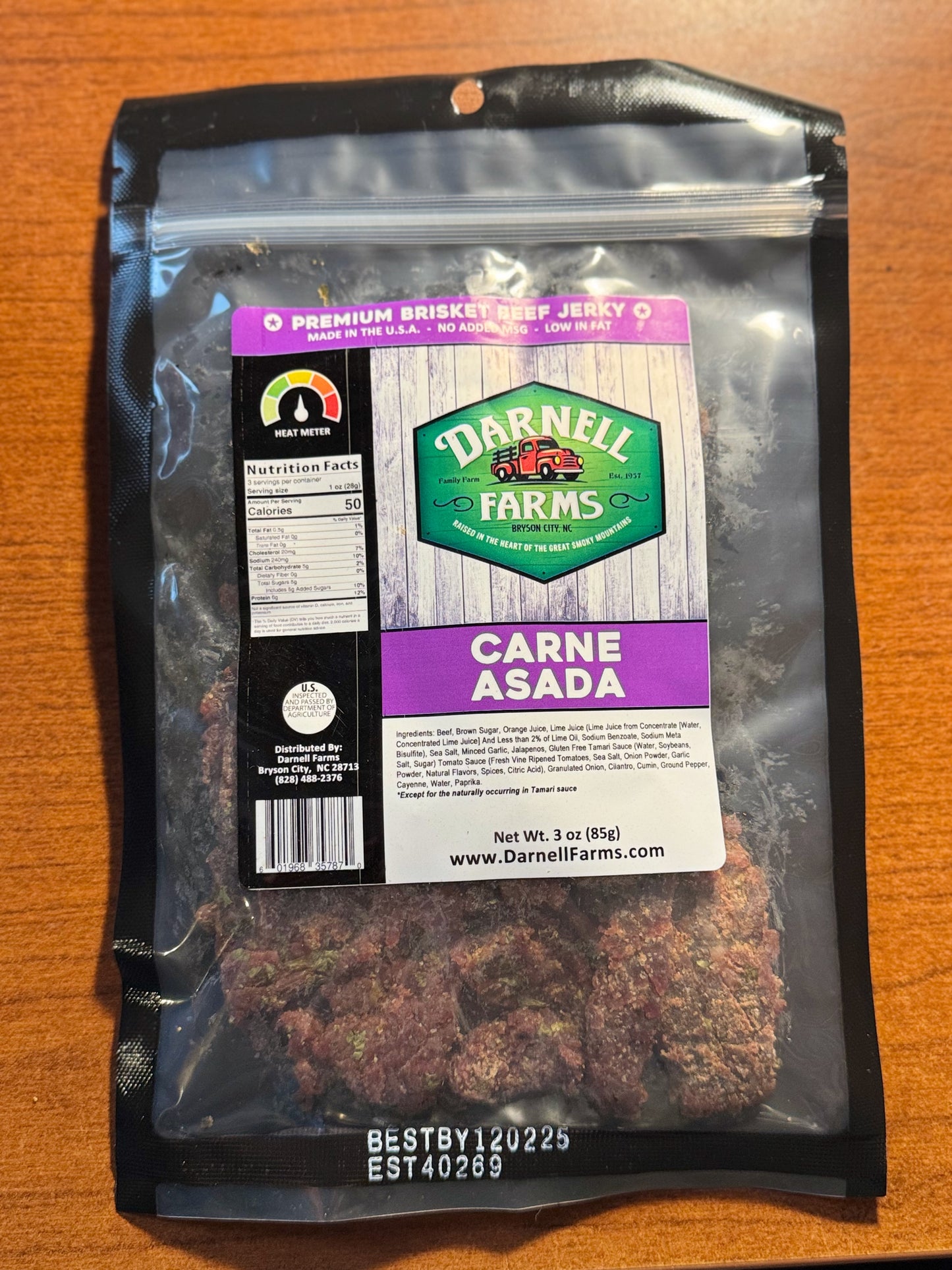 Carne Asada Premium Brisket Beef Jerky