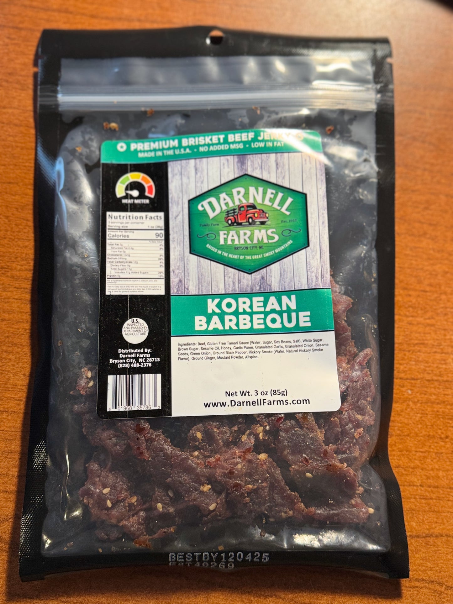 Korean Barbeque Premium Brisket Beef Jerky